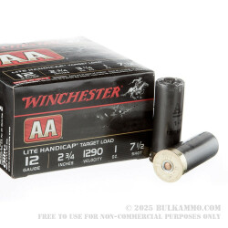 250 Rounds of 12ga Ammo by Winchester AA - 1 ounce #7 1/2 shot