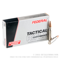 200 Rounds of .308 Win Ammo by Federal LE Tactical - 165gr Bonded SP