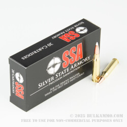 20 Rounds of .308 Win Ammo by Silver State Armory - 150gr JHP