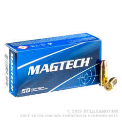 50 Rounds of 9mm Subsonic Ammo by Magtech - 147gr FMJ FN