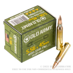 540 Rounds of 5.56x45 Ammo by Old Army - 55gr FMJ M193