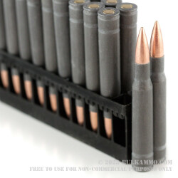 20 Rounds of 30-06 Springfield Ammo by Wolf Military Classic - 168gr FMJ