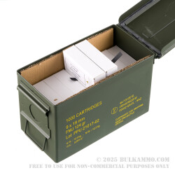 1000 Rounds of 9mm Ammo by Prvi Partizan Rangemaster in Ammo Can - 124gr FMJ