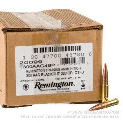 200 Rounds of .300 AAC Blackout Ammo by Remington UMC - 220gr OTFB