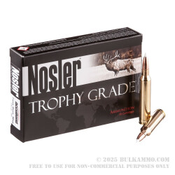 20 Rounds of 7mm Rem Mag Ammo by Nosler Ammunition - 140gr Nosler Accubond