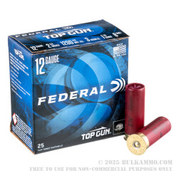 250 Rounds of 12ga Ammo by Federal - 1 1/8 ounce #8 shot