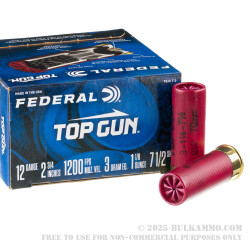 25 Rounds of 12ga Ammo by Federal - 1 1/8 ounce #7 1/2 shot