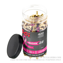 400 Rounds of .22 LR Ammo by CCI Clean-22 - 40gr Poly-Coated LRN