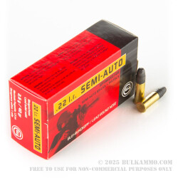 50 Rounds of .22 LR Ammo by GECO - 40gr LRN