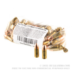 100 Rounds of 9mm Ammo by MBI - 124gr FMJ