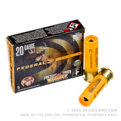 50 Rounds of 20ga Ammo by Federal Freight Train Copper - 275gr Sabot Slug