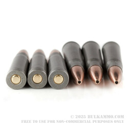 100 Rounds of 7.62x39mm Ammo by Tula - 122gr HP