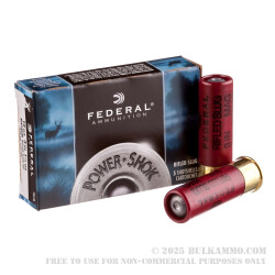 5 Rounds of 12ga Ammo by Federal - 1 1/4 ounce Rifled Slug