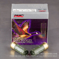 12 ga - 2-3/4" - 1 1/8 oz. - Steel #2 Shot - High Velocity Magnum Steel Load - PMC - 250 Rounds