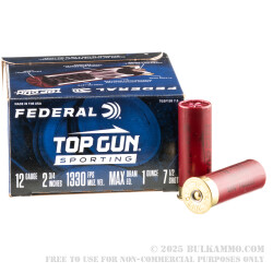 250 Rounds of 12ga Ammo by Federal Top Gun Sporting - 1 ounce #7-1/2 shot