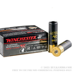 10 Rounds of 12ga Ammo by Winchester Long BeardTurkey Load - 1 3/4 ounce #4 shot