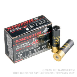 10 Rounds of 12ga Ammo by Winchester Long BeardTurkey Load - 1 3/4 ounce #4 shot