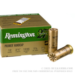 25 Rounds of 12ga Ammo by Remington Nitro 27 - 1 1/8 ounce #7 1/2 shot