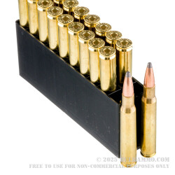 20 Rounds of 30-06 Springfield Ammo by Hornady Custom - 180gr Spire Point