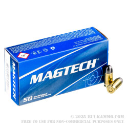 50 Rounds of .380 ACP Ammo by Magtech - 95gr LRN
