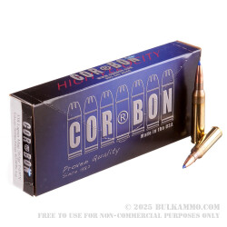 20 Rounds of .338 Lapua Ammo by Corbon - 265gr T-DPX