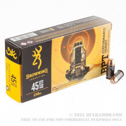 50 Rounds of .45 ACP Ammo by Browning BPT - 230gr FMJ