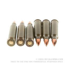 50 Rounds of .223 Ammo by Hornady Steel Cased Match - 55gr HP