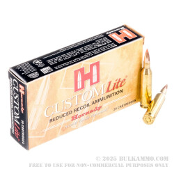 20 Rounds of .243 Win Ammo by Hornady Custom Lite - 87gr SST