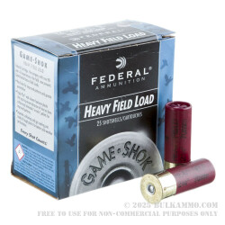 25 Rounds of 12ga Ammo by Federal -  #4 shot