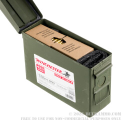 420 Rounds of 5.56x45 Ammo by Winchester USA in Ammo Can - 55gr FMJ M193 on Stripper Clips