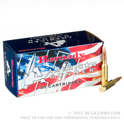 500 Rounds of 6.5 Creedmoor Ammo by Hornady American Gunner - 140gr HPBT