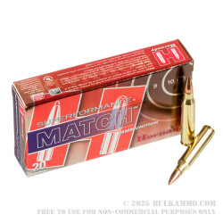 20 Rounds of 5.56x45 Ammo by Hornady Superformance Match - 75gr HPBT