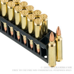 20 Rounds of 5.56x45 Ammo by Hornady Superformance Match - 75gr HPBT