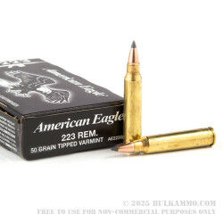 500 Rounds of .223 Ammo by Federal - 50gr Polymer Tipped Boat Tail