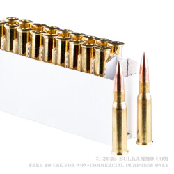 20 Rounds of 7.62x54r Ammo by Prvi Partizan Match - 182gr FMJBT