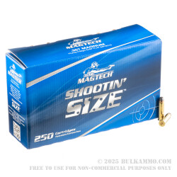 250 Rounds of .357 Mag Ammo by Magtech - 158gr SJSP