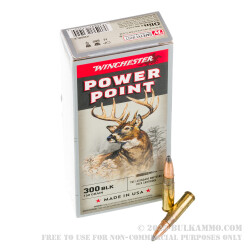 20 Rounds of .300 AAC Blackout Ammo by Winchester Super-X - 150gr SP