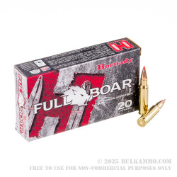 20 Rounds of 6.8 SPC Ammo by Hornady Full Boar - 100gr GMX