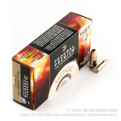 50 Rounds of 9mm +P Ammo by Federal LE - 147gr JHP HST