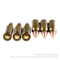 20 Rounds of .308 Win Ammo by Brown Bear - 145gr FMJ