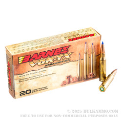 20 Rounds of .308 Win Ammo by Barnes - 150gr TTSX