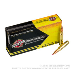 20 Rounds of .308 Win Ammo by Black Hills Gold - 155gr ELD Match