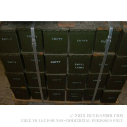 1 Surplus 50 Cal Ammo Can - Green - Rusty Exterior