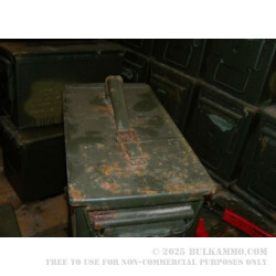 1 Surplus 50 Cal Ammo Can - Green - Rusty Exterior