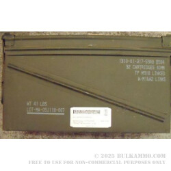 1 Surplus 40mm Ammo Can - Green - Used