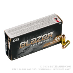 50 Rounds of .40 S&W Ammo by Blazer Brass - 180gr FMJ