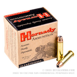 25 Rounds of .357 Mag Ammo by Hornady - 158gr JHP XTP