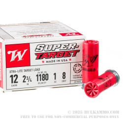 250 Rounds of 12ga Ammo by Winchester - 1 ounce #8 shot