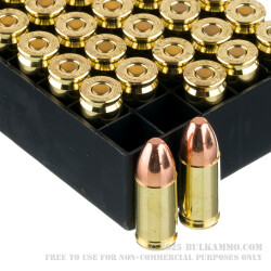 50 Rounds of 9mm Ammo by Fiocchi - 147gr FMJ