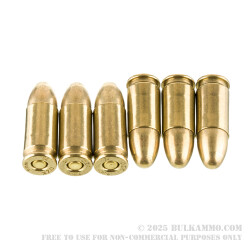 1000 Rounds of 9mm Ammo by Wolf Gold - 124gr FMJ